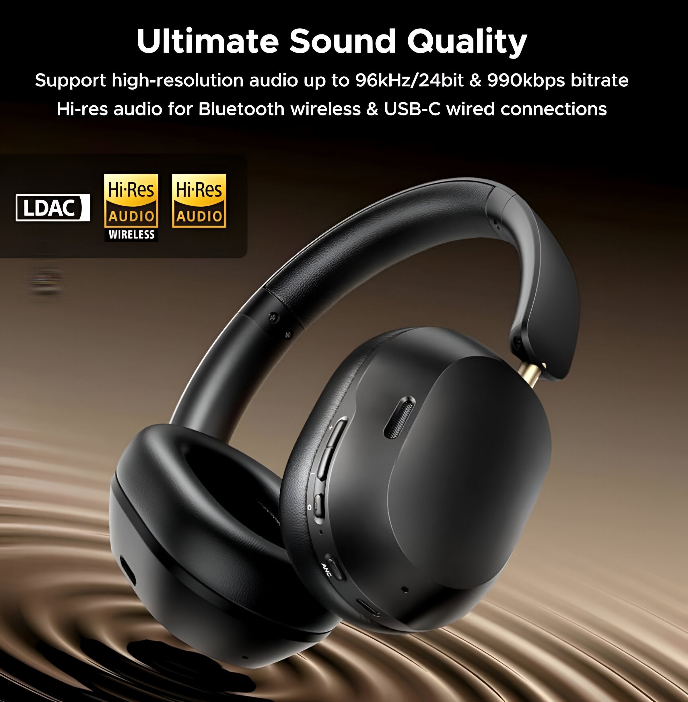 Wireless Headphon wih ANC noice cancelling